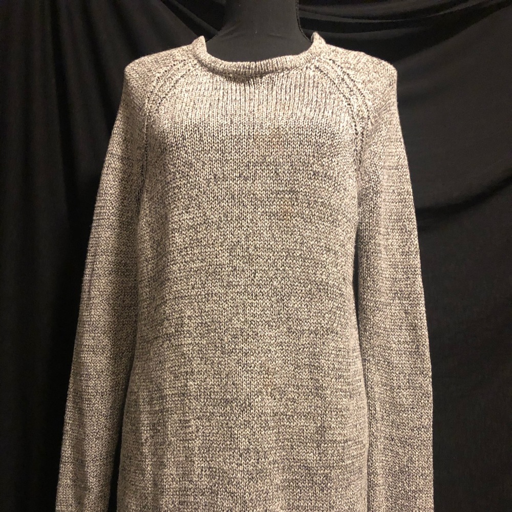 Grey sweater dress